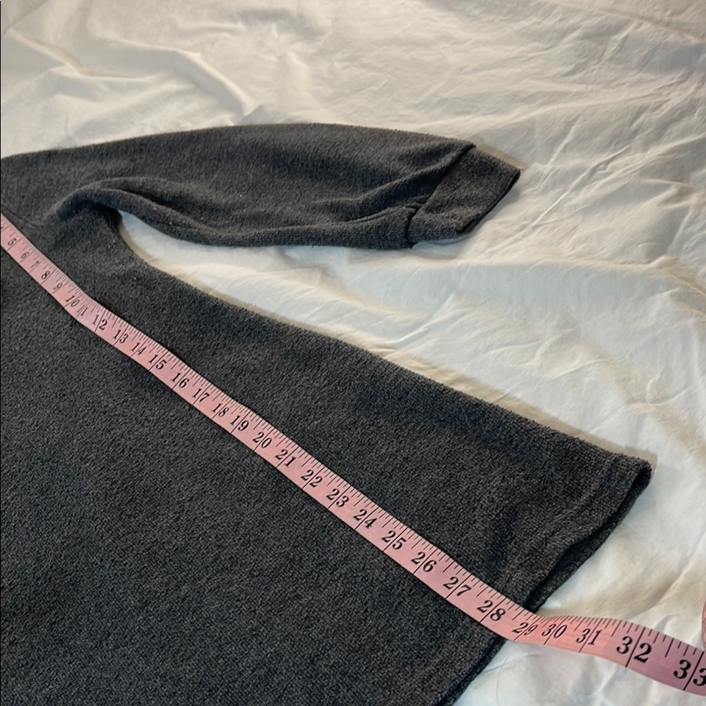 Gray Sweater with Real Fur and Lace Detail Size Medium - Picture 5 of 9
